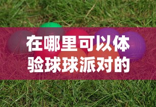 在哪里可以体验球球派对的乐趣？揭秘球球派对线下活动热闹场所